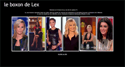 Desktop Screenshot of le-boxon-de-lex.fr